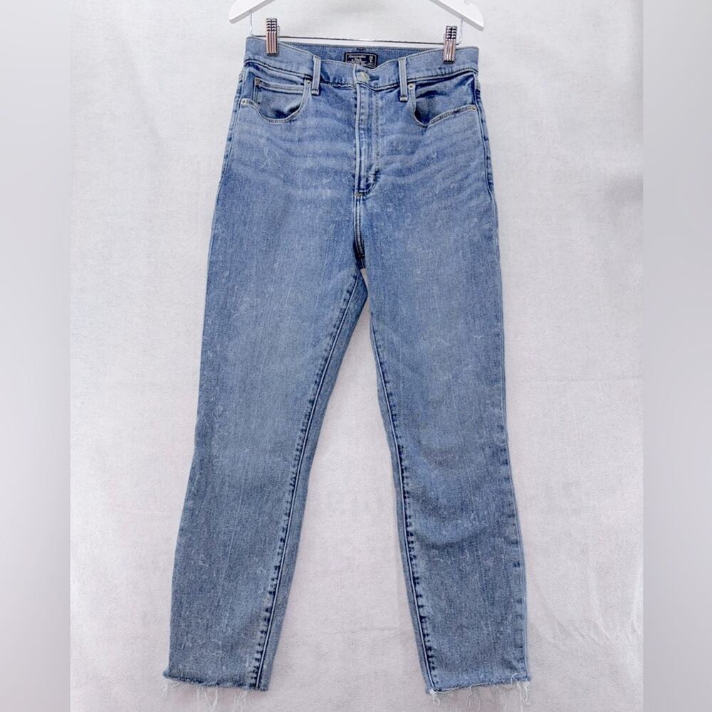 Abercrombie & Fitch Ultra High Rise Super Skinny Ankle Jeans Acid Wash 28/6S